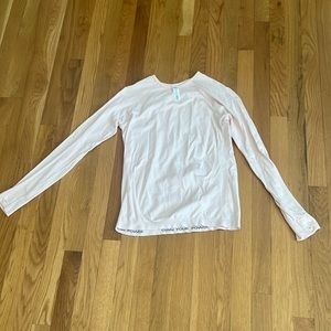 Athleta Girl - Light pink long sleeve short